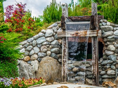 Wood rock stone photo