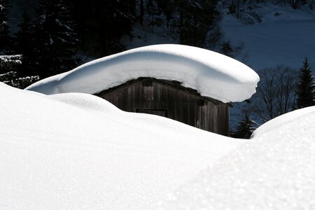 Zillertal winter snowy photo