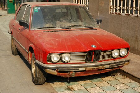 Old rusty red