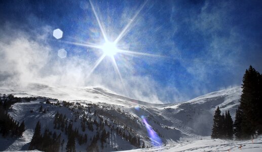 Snow scenic mountain photo