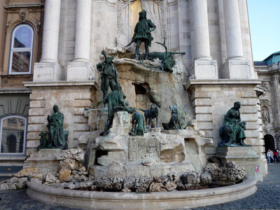 Matthias Fountain in Buda Castle in Budapest, Hungary photo