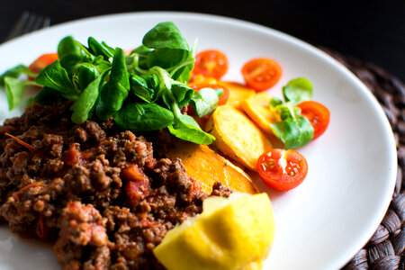 Paleo ground beef with vegetables photo