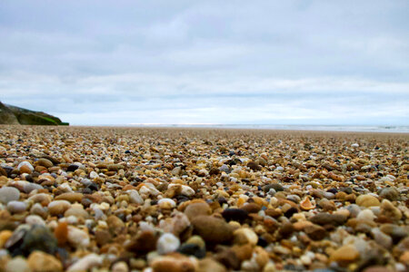 Pebbles on the beach landscape photo