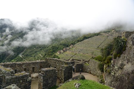 Machu Picchu is a UNESCO World Heritage Site in Peru photo