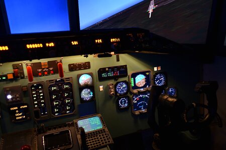 Air Force aircraft cockpit photo