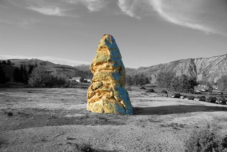 Rock yellowstone yellowstone national park photo