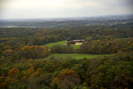 Autumn Trees and leaves colors landscape