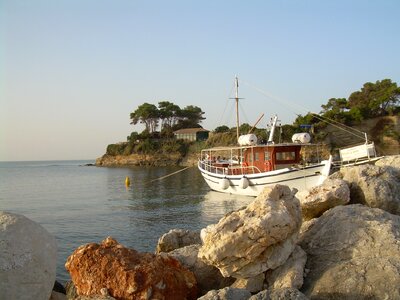 Coast sea boat