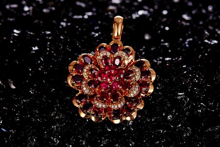 Jewelry ruby pendant