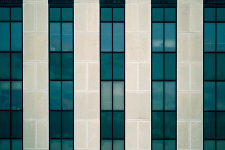 Symmetrical Building Windows photo