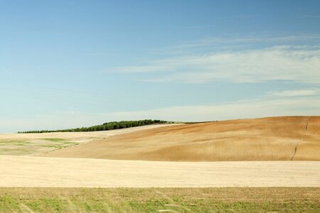 Landscape field dry photo