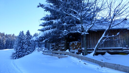 Snow sun cold