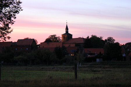 View on to bredelem in the evening photo