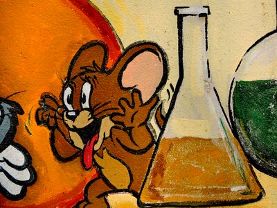 Cartoon mouse art photo