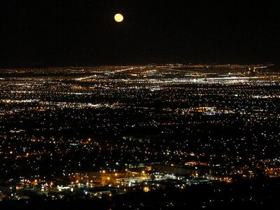 Lights sea of light moon