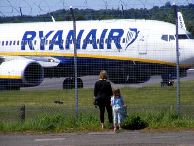 People onlookers airplane