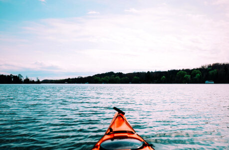 Blue kayaking kayaks photo