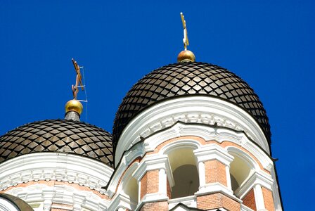 Tallinn orthodox church cupolas