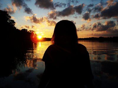 Sunset water brandenburg