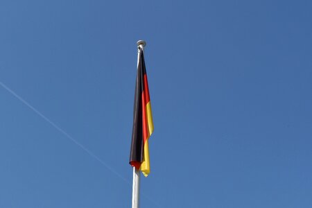 Flag germany wind photo
