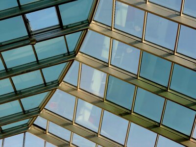 Futuristic glass roof