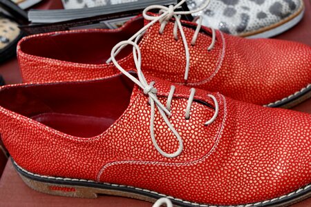 Handmade leather red
