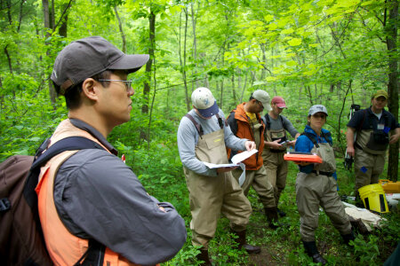 FWS employees surveying and assessing rivers and streams-2