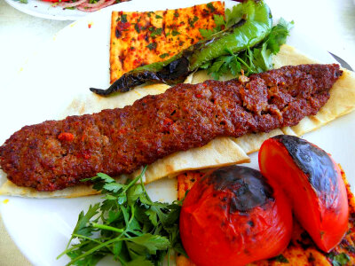 Adana Kebab Traditional Food photo