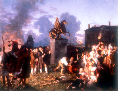 Pulling Down the Statue of King George III photo