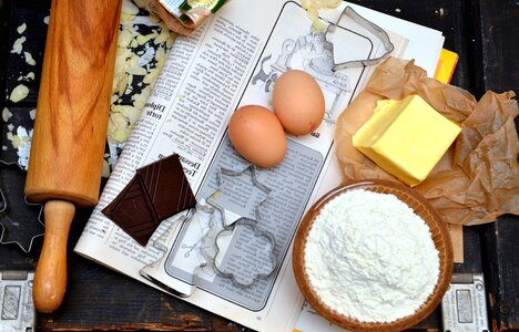 Egg flour kitchen
