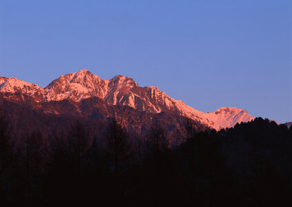 Winter sunrise landscape photo