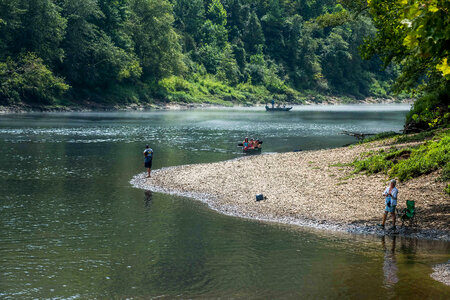 People fishing on the Cumberland River Tailwater-4 photo