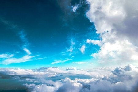 Sky within the clouds photo