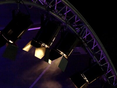 Disco nightclub lamps photo