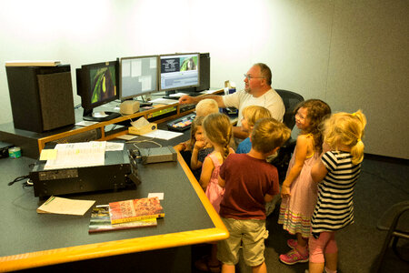 Kids learning about the Monarch butterfly