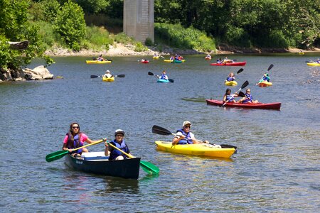 Infant kayak recreation photo