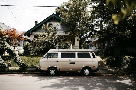 Neighborhood street automobile photo