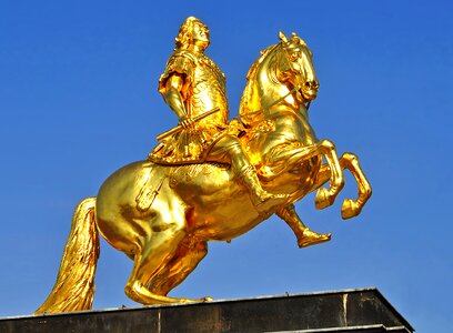 Equestrian statue prince-elector historically photo