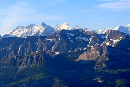 Alpine mountains switzerland photo