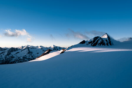 Morning winter Otztal Alps landscape photo