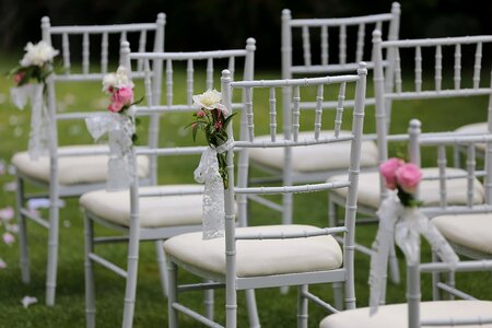 White wedding venue elegance