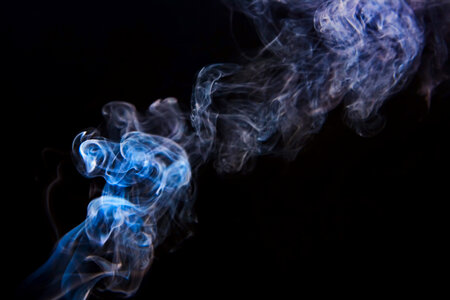 Abstract Blue Smoke Background photo
