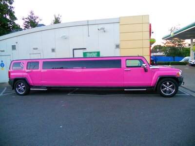 Barbie Pink Limo at the Gas Station photo