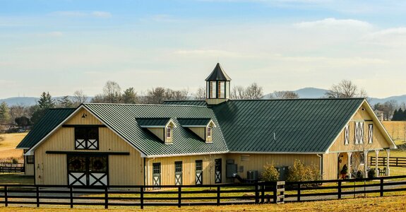 Horse stable ranch farm photo