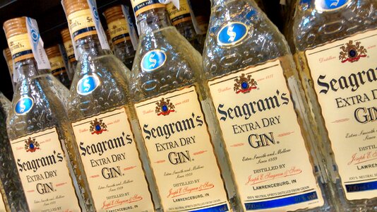 Seagram's drinks bottles photo