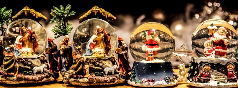Christmas market ball christmas stand