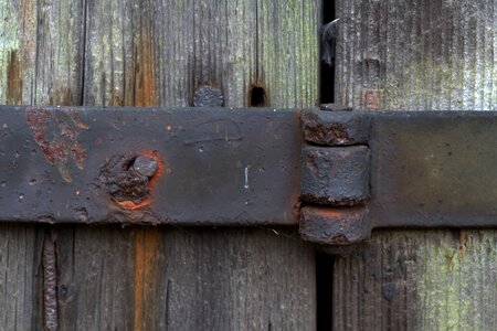 Close up hinge wooden structure photo