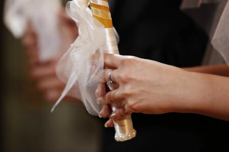 Bride candle ceremony photo