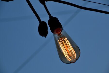 Light light bulb cable photo