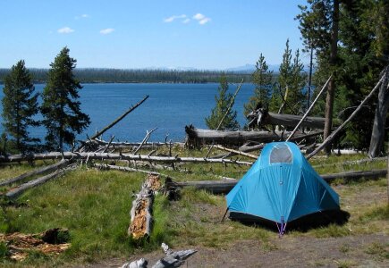 Camping daylight environment